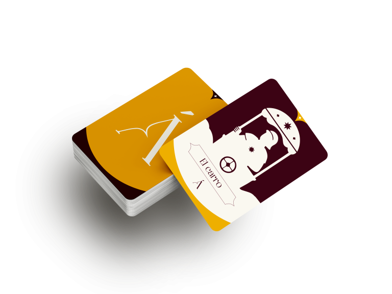 Baraja de cartas creada mediante el marketing de contenidos para un cliente espiritual